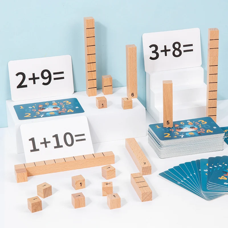 2024 New Products Mathematical Addition and Subtraction Operation Teaching Aids Montessori Math Toys for Toddler Boys & Girls CE
