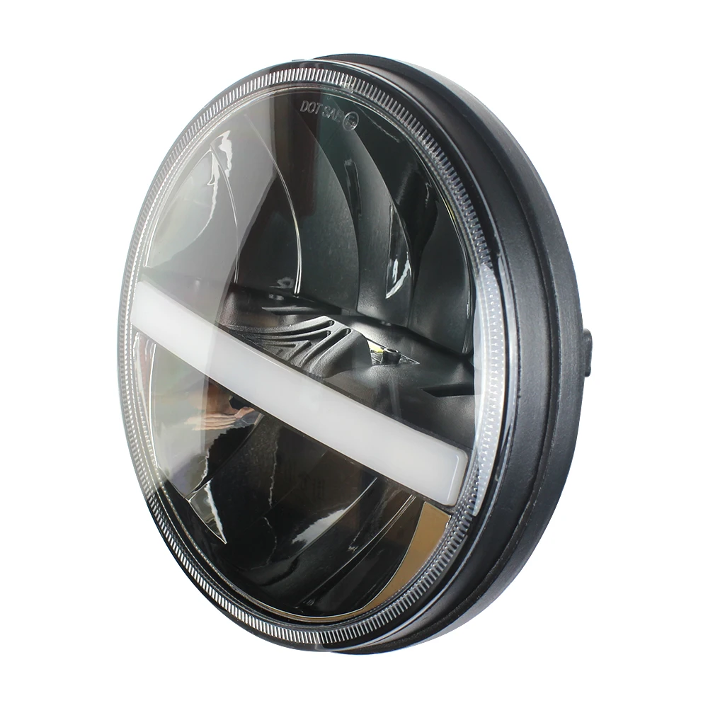 Черный Отражатель дальнего света 12 В 6500K с янтарным поворотным светом, 12 месяцев гарантии, светодиодная фара для Jeep for Hummer