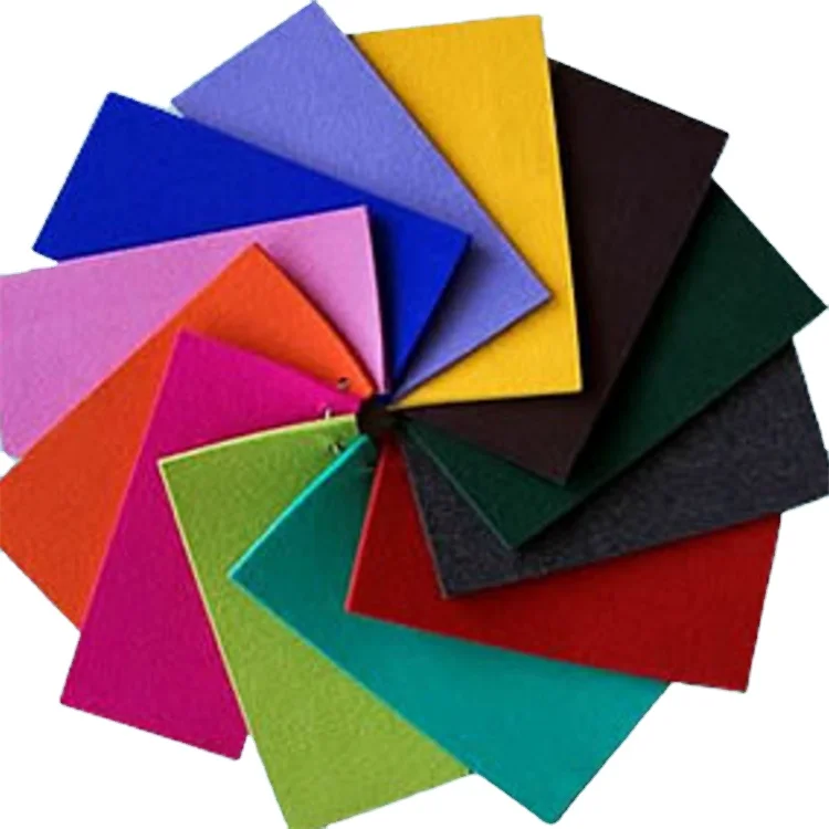 Embroidery Printed PET Needle Punch Nonwoven Felt Fabric For Garment