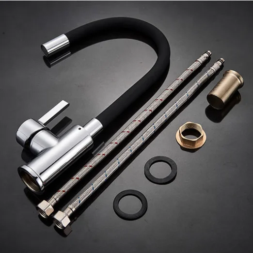 Grifo de cocina monomando flexible factory direct colorful  kitchen faucet with colorful pipes