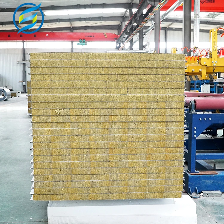 Оптовая продажа с завода, изолированная сэндвич-панель из минеральной ваты для холодильного склада, сборный дом, дом для кемпинга