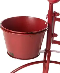 Metal Home And Garden Standing Bicycle Planter Hand Painted Flower Holder