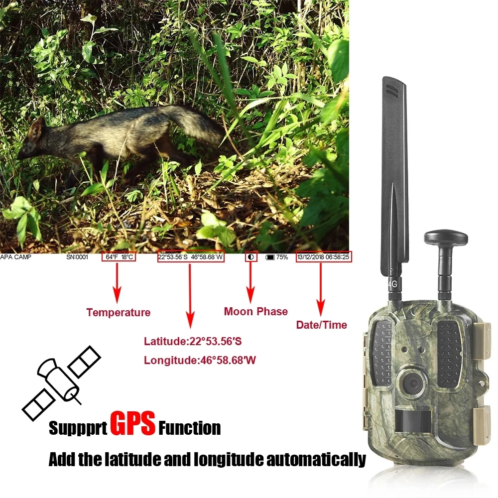 BL480L-P 4G GPS охотничья камера с возможностью съемки видео 4G FDD-LTE охотничья камера Дикая Охота с новейшим 4G антенна камеры ловушки chasse