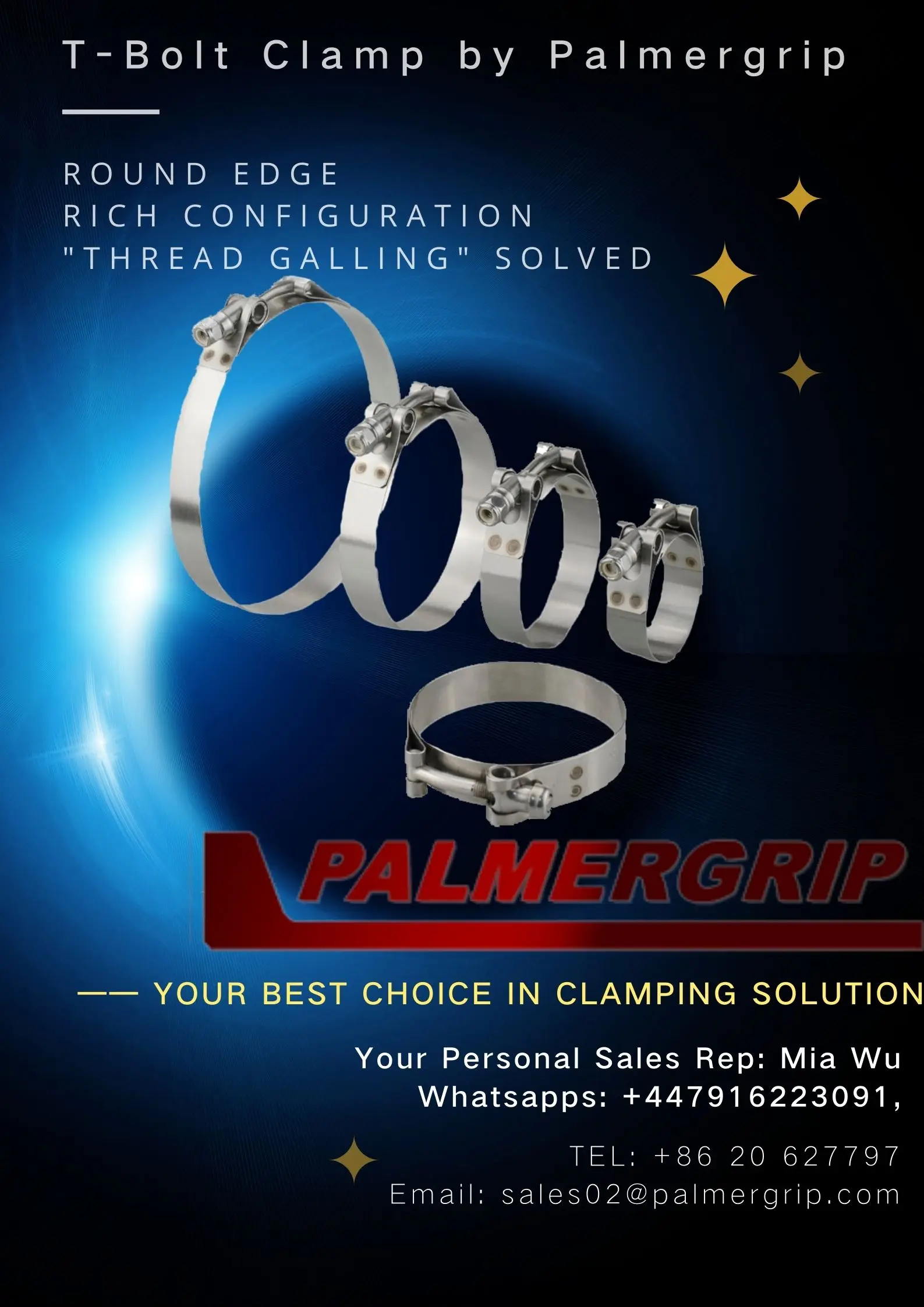 Stainless Steel T-Bolt Hose Clamp