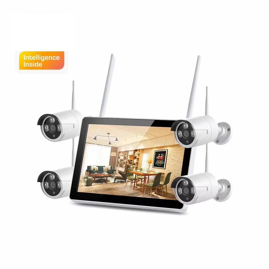 1080p hd mini wifi wireless ip hidden camera outdoor 12inch LCD security camera