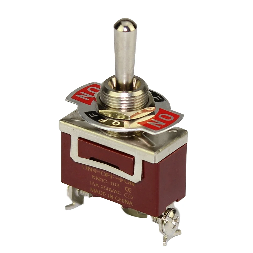  KN3C-103 15A 250V SPDT 3 Pin ВКЛ/ВЫКЛ на тумблер с тремя