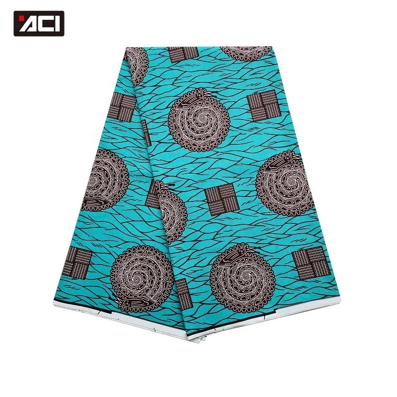 Лидер продаж африканская ткань Kente ACI 6 ярдов/штука Анкара африканские настоящие восковые принты высококачественная с восковым принтом Гана