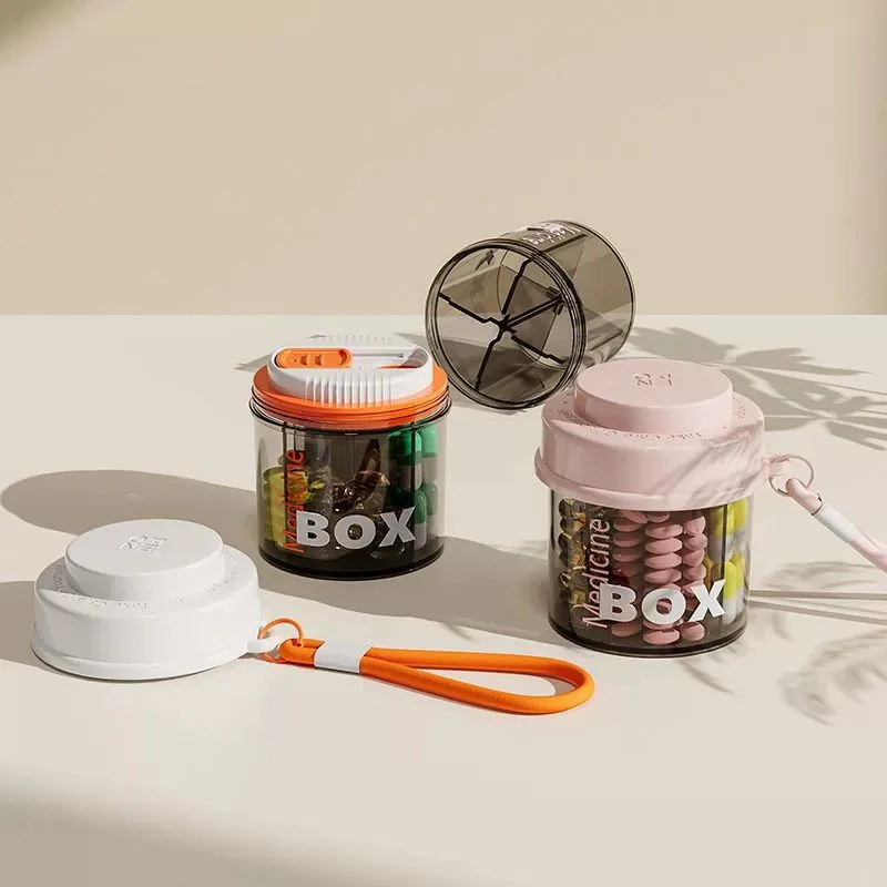 2025 Mini Small Size Of Portable Pill Case Seal Design Prevents Odors Storage Box Compartmented Storage Design Pill Box