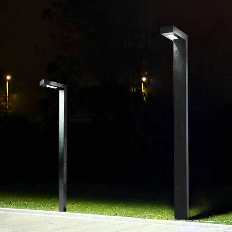 outdoor led garden light IP65 waterproof 30W 220V post top mounted with pole motion sensor aluminum housing