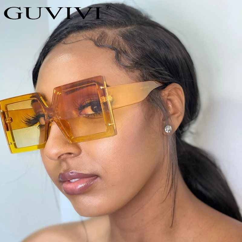 GUVIVI 2020 Новый стиль Роскошные модные брендовые женские Солнцезащитные очки Квадратные ретро солнцезащитные