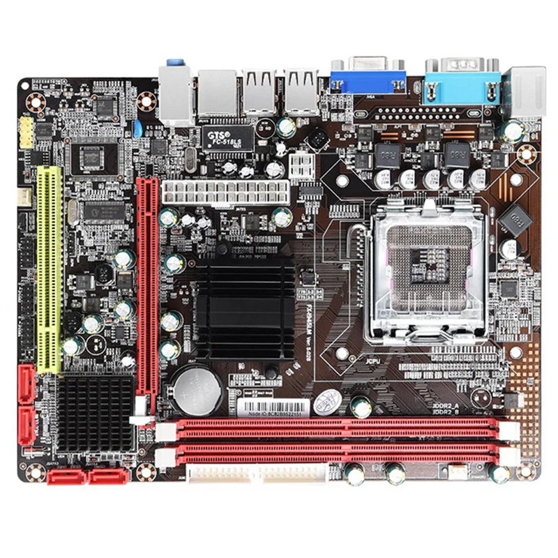 Desktop Mainboard 945 Motherboard USB Status Ram SATA Card Socket CPU DDR Intel DVI VGA Form PCI Memory
