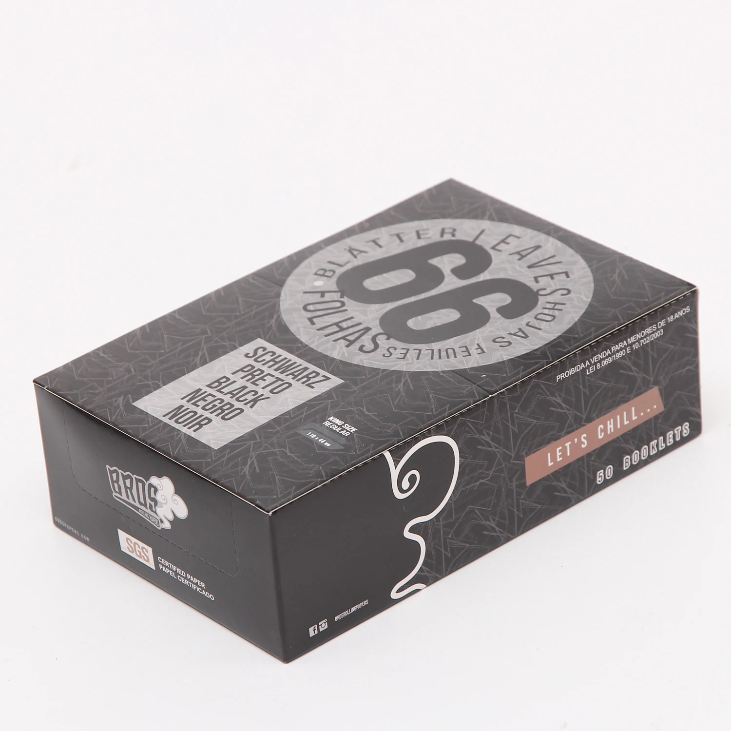 2022 66 black rolling paper smoking paper king size