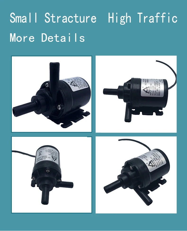 small portable low volume micro battery powered  electric 12 volt  portable high pressure mini 12v dc solar water pump