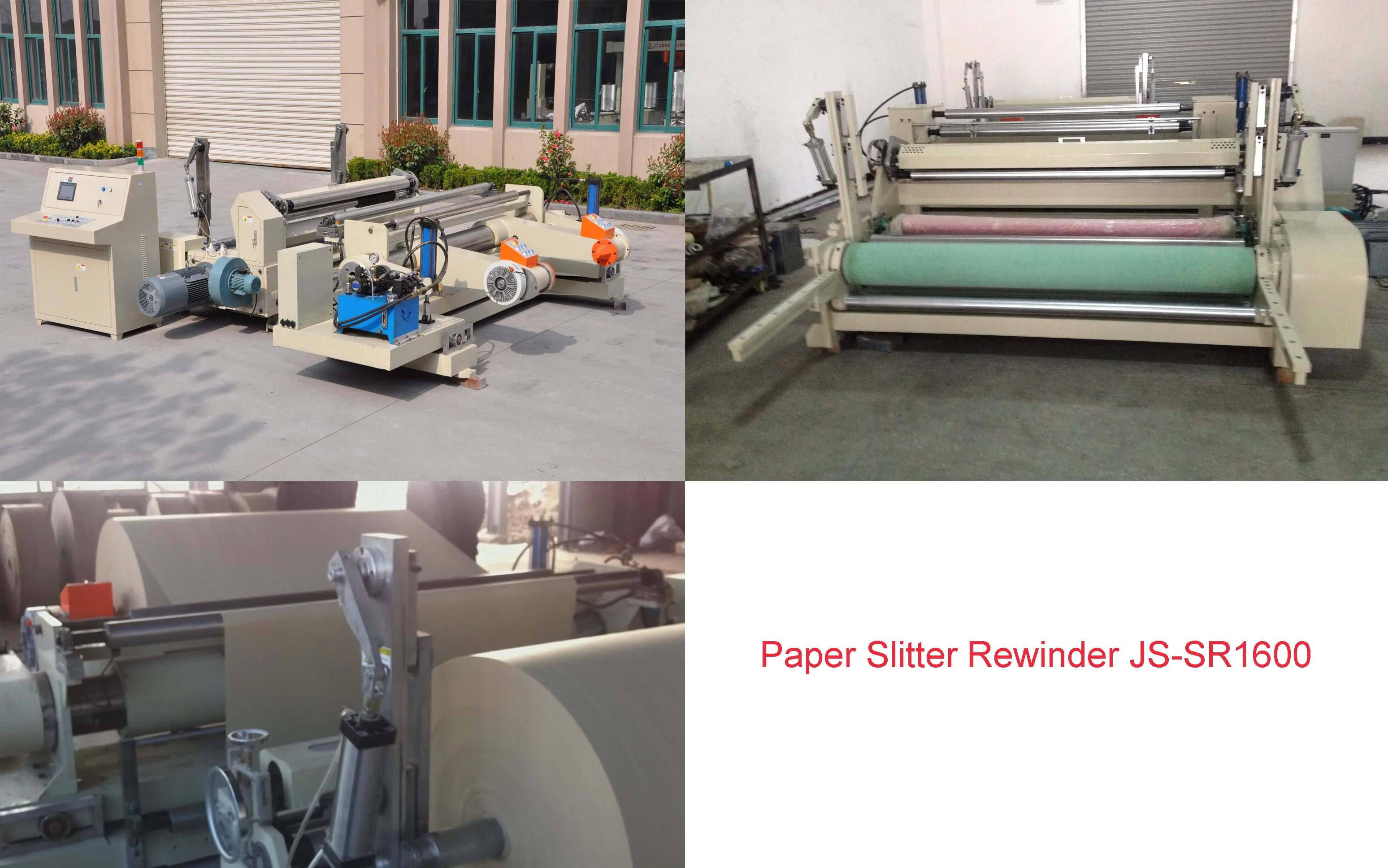 High speed automatic paper slitter rewinder jumbo paper roll cutting machine