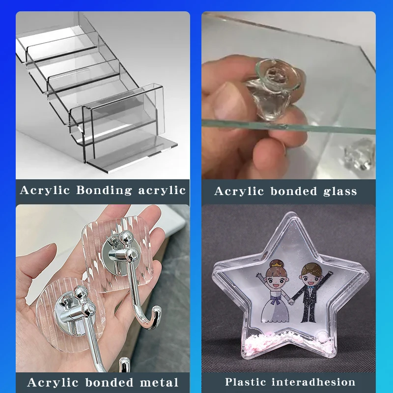 Transparent UV adhesive is suitable for acrylic bonding glass and acrylic crystal metal advertising glue curing without trace