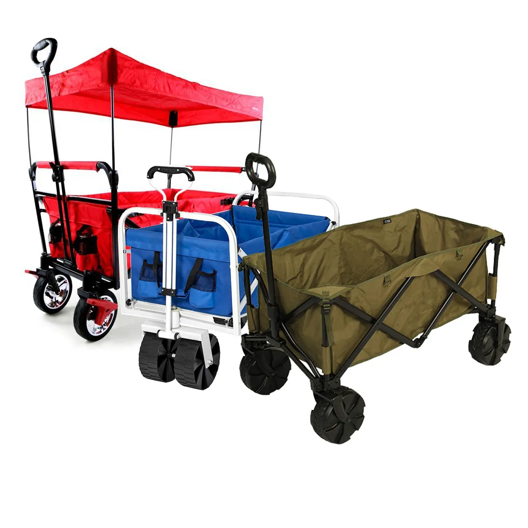 Wholesale camping wagon camping cart outdoor foldable camping cart beach wagon cart