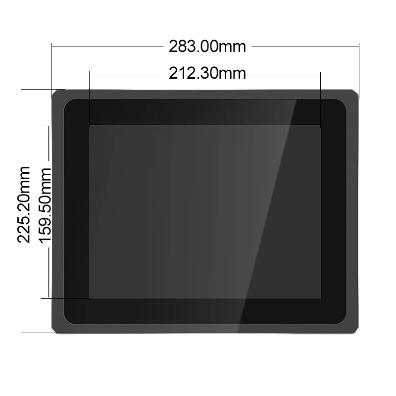 10.4 inch X86 generation2 i5 all in one computer waterproof touch screen panel pc fanless industrial mini pc