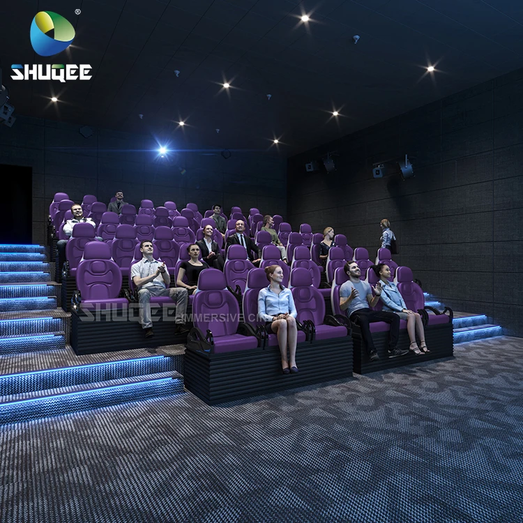 Коммерческий изогнутый экран 4D кинотеатр с коммерческими стульями