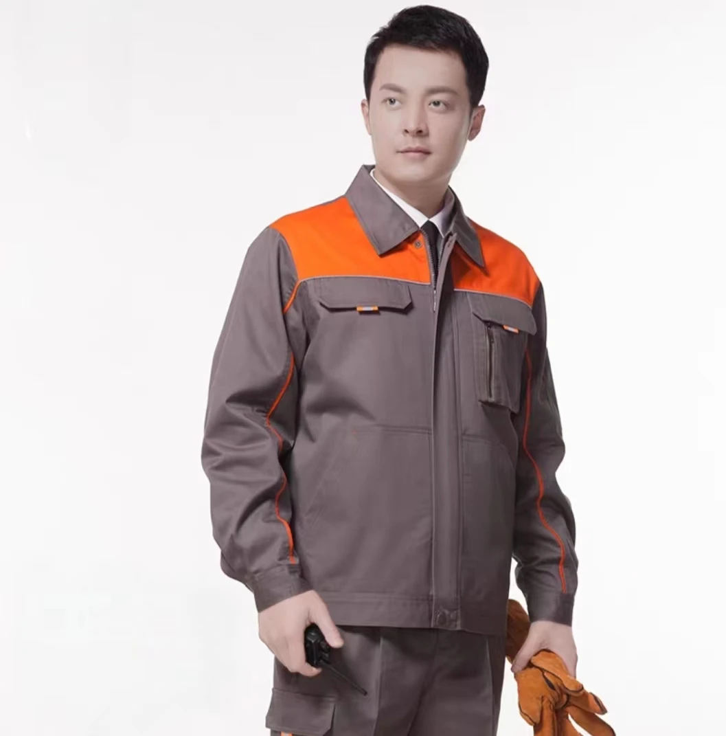 Spring and autumn double-layer work clothes for men and women welder work clothes custom
