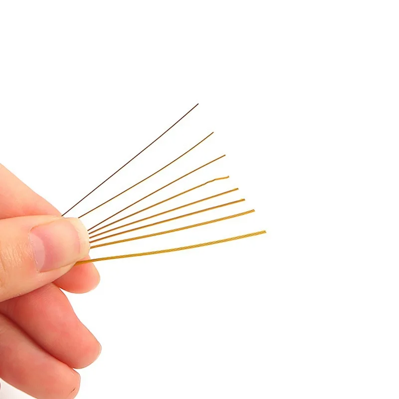 1 Roll Steel/Gold Color Wire Rope 0.3 0.38 0.45 0.5 0.6 0.7 0.8mm Stainless Steel Wire Cords DIY Jewelry Making Accessories
