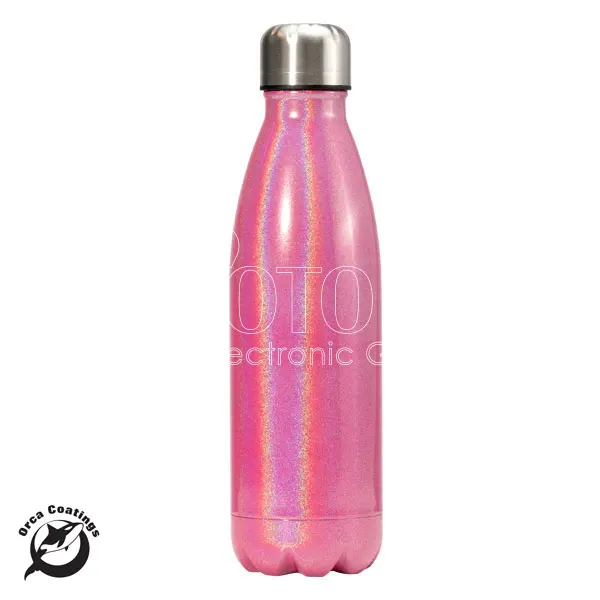 Official Orca Coatings 500 ml Sublimation Blank Custom Pearl Paint Stainless Steel Cola-Shaped Water Bottle