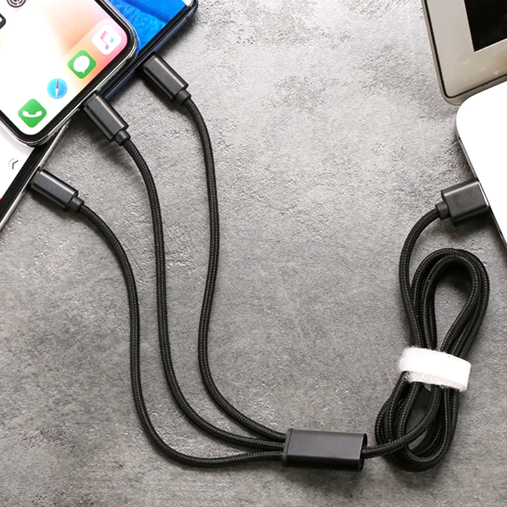  Лидер продаж Плетеный Usb-кабель 120 см из нейлоновой ткани для зарядки смартфонов iPhone/Android Micro USB/Type