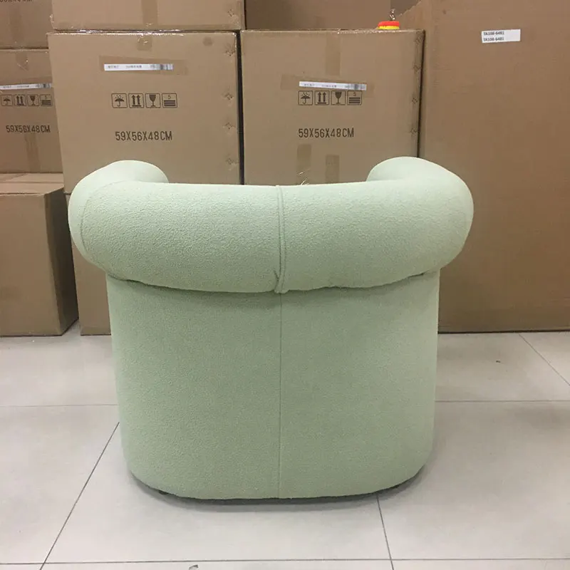 Single Person Leisure Sofa Chair for Home Living Room for Hotel Fabric Negotiation