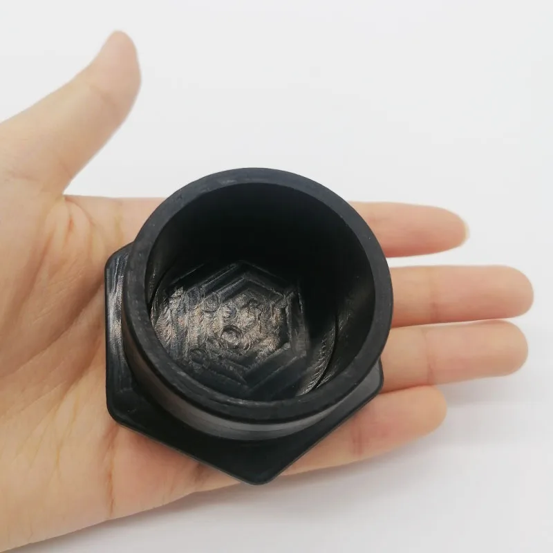 Useful White Black Color 1.9in Safety Guard Swimming Pool Accessories Plug Ladder Rubber Stopper Bumpers Cap