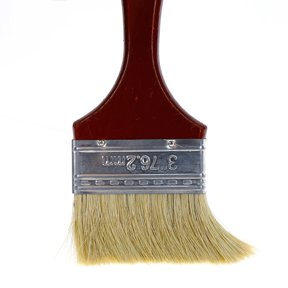 High Quality Premium Wooden Handle Bristle Wall Paint Brushes Different Size High Quality Bristle Paint Brush  Made In China