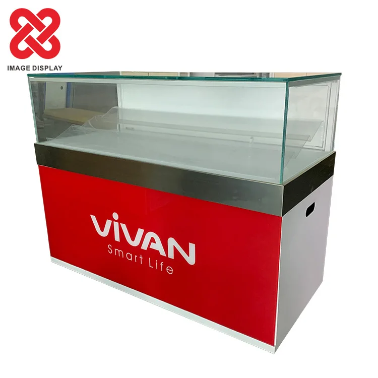 High Quality Sturdy Store Handset Glass Display Showcases Cellphone Cabinet for OPPO Mobile Phone Shop Counter