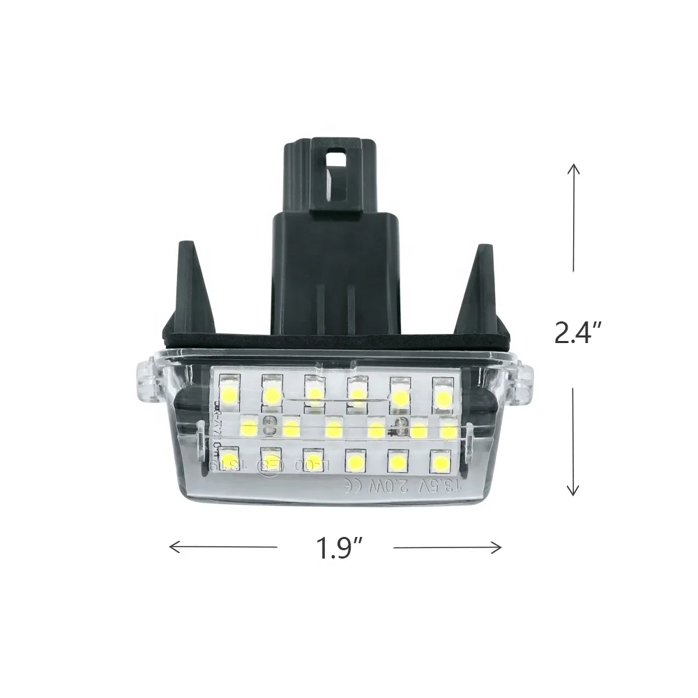 Светодиодная подсветка для номерного знака Toyota CAMRY(ACV51 ASV50) 2011 12 ~ CAMRY HYBRID 2012 COROLLA 5D(NZE161) 04 PRIUS C(NHP10)