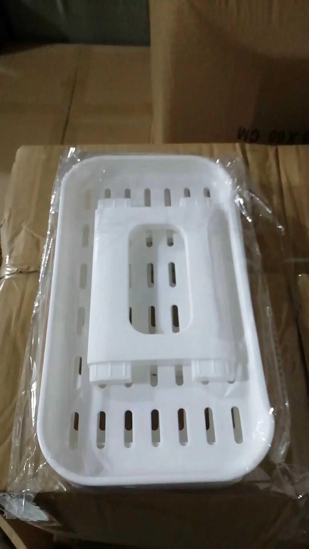 Double Layers Kitchen Shelf Folding Desktop Plastic Sundry Storage Rack