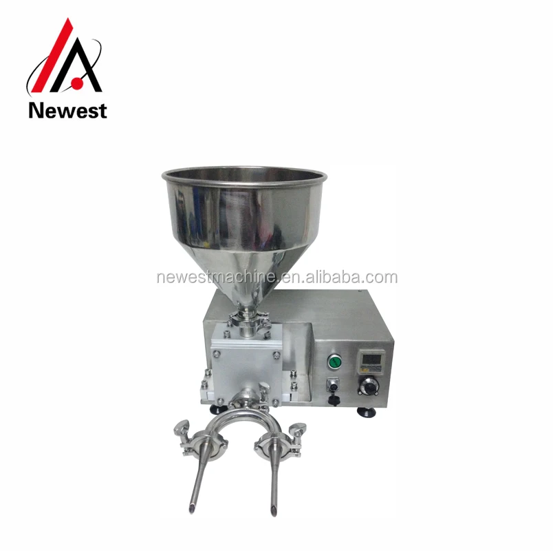 Manual Double Nozzle Cake decorating machine/Sandwich Biscuit filling machine/Jam Donut Filling Injector Machine