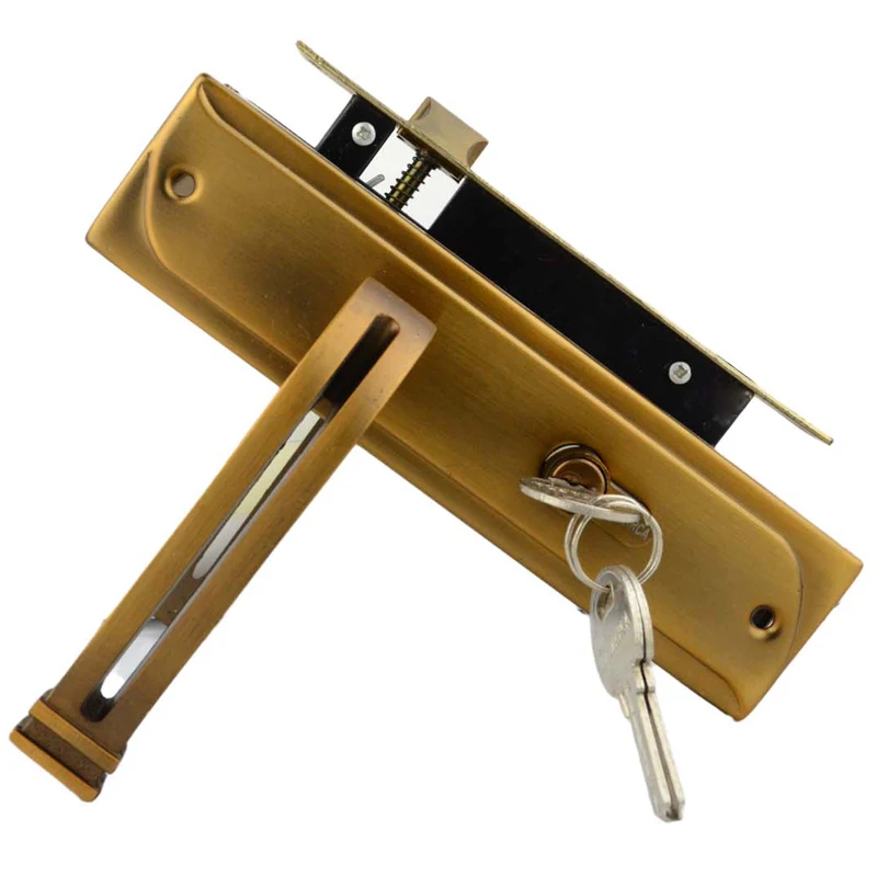 Aluminum Iron Doorlock Handle Cylinders Low Price Door Lock