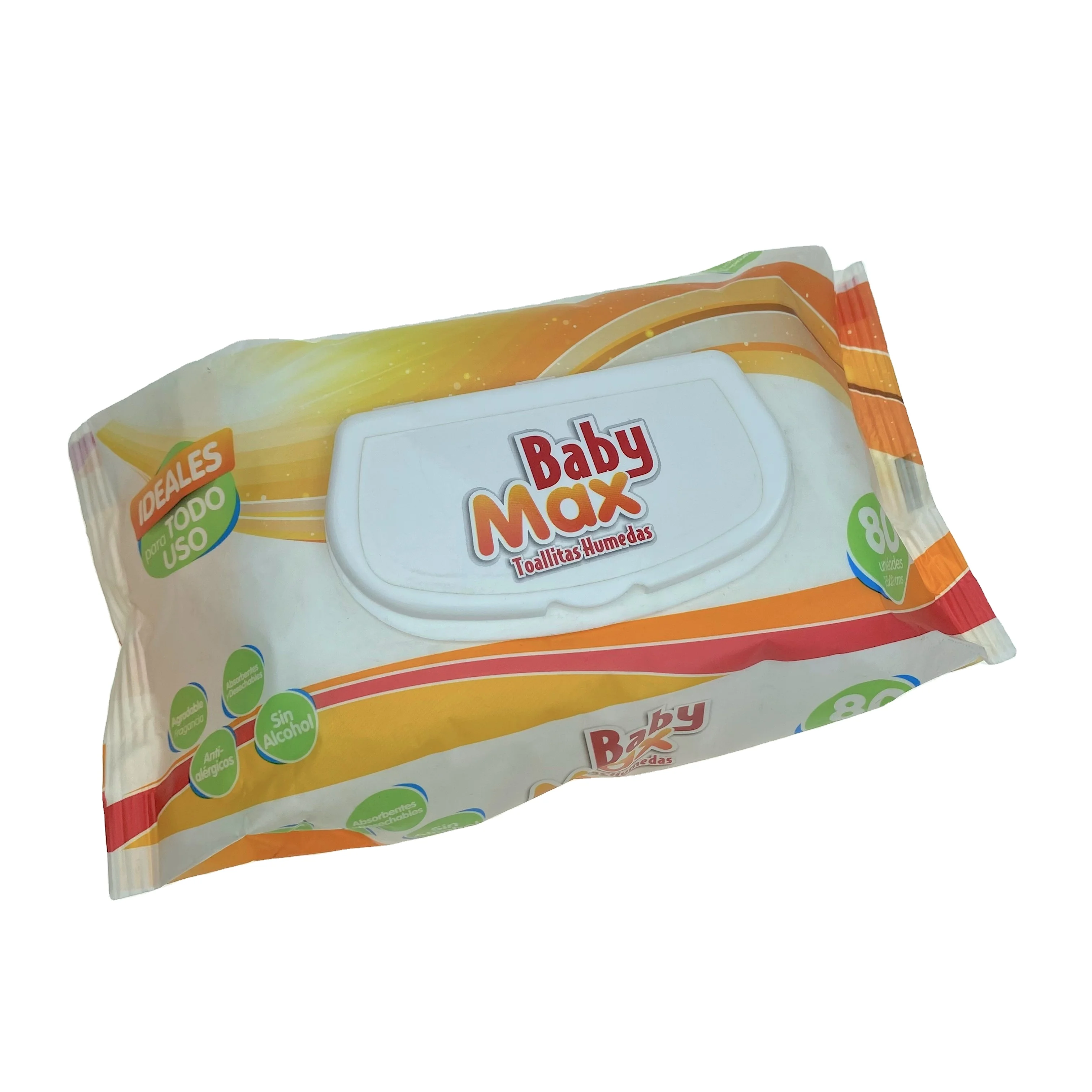
OEM Facial Clamshell wipes fliped cover soft baby skincare Baby Wet Wipes 