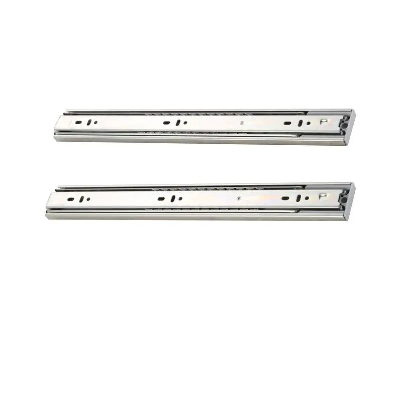 Roller Linear Guide Cabinet Kitchen Push To Open Drawer Accessories Mechanism Corredicas Telescopic 45mm Heavy Drawer