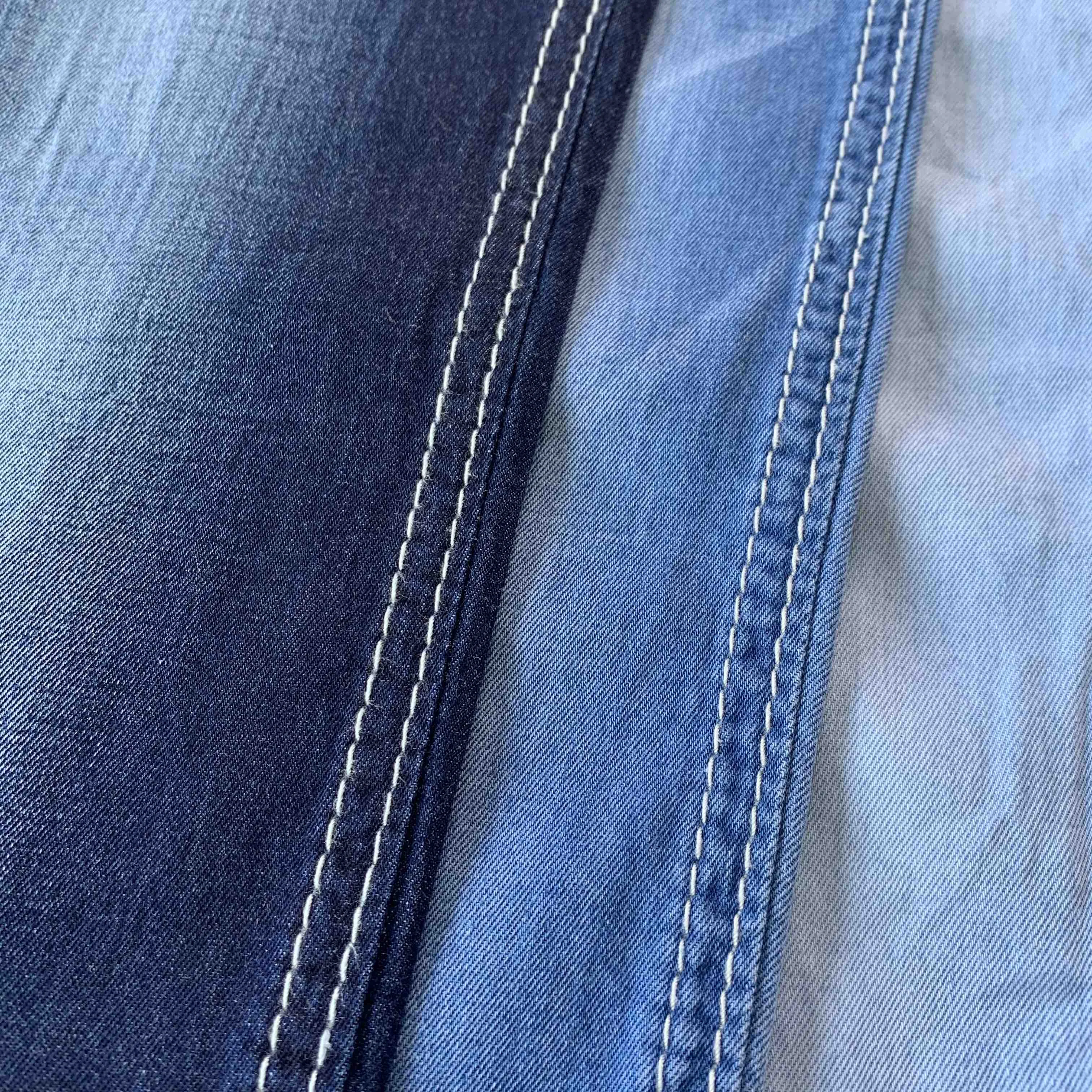 Синяя джинсовая ткань 5 унций в наличии 100% хлопок легкие женские блузки