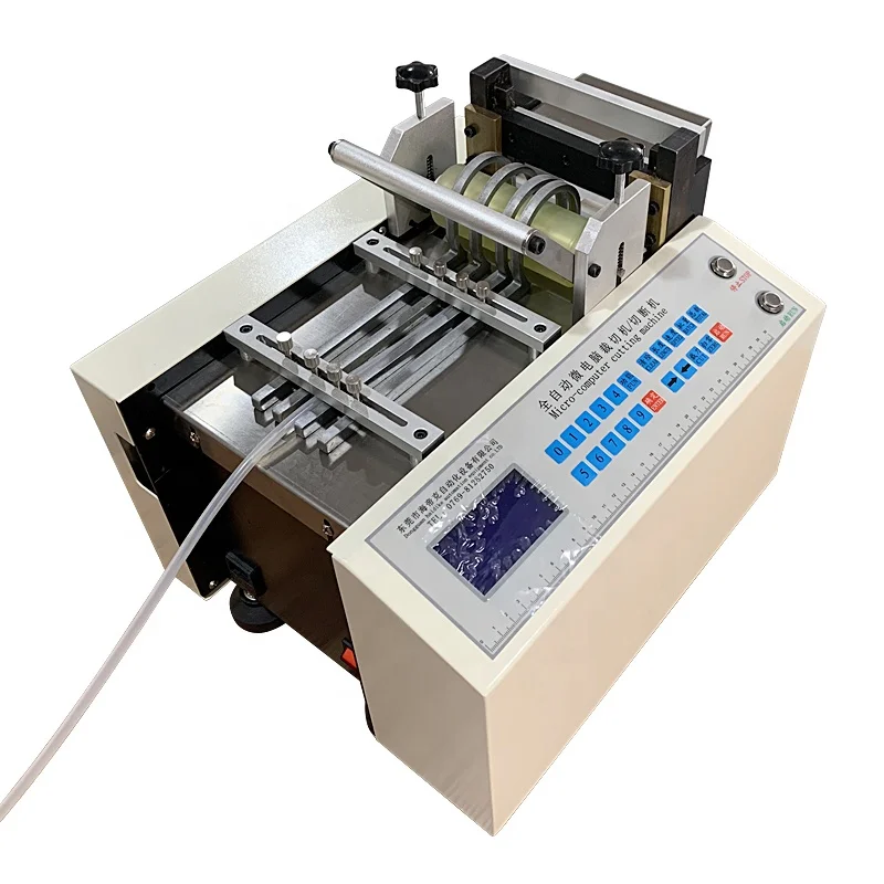 Microcomputer automatic rubber pipe cutting machine corrugated pipe cutting machine pu trachea cutting machine