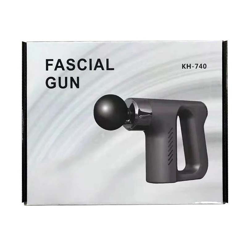 KH 740 Multi Frequency Vibration Relaxing Muscle Gun Massager Usb Rechargeable Brushless Massage Gun