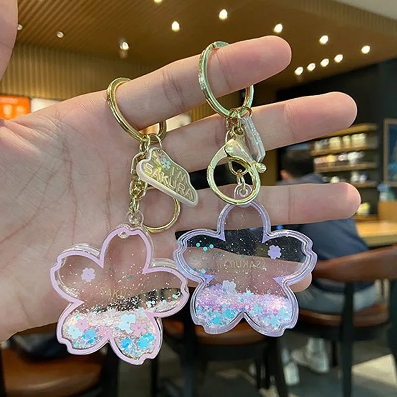 
Acrylic Clear Custom Holder Mirrored Transparent Flower Chains Keyrings Blanks Keychains Chain Key Keyring Keychain Acrylic 