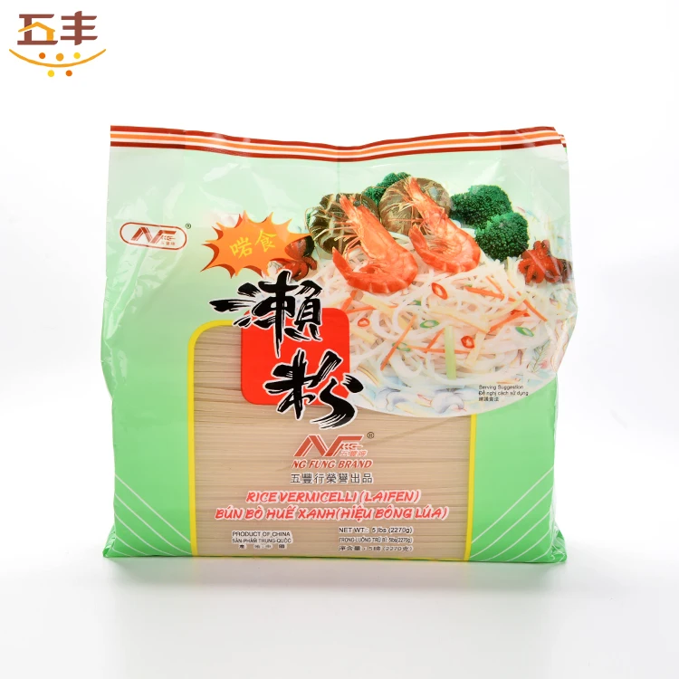 Best Selling Wholesale Dried Rice Noodle Thick Straight Rice Vermicelli Laifen