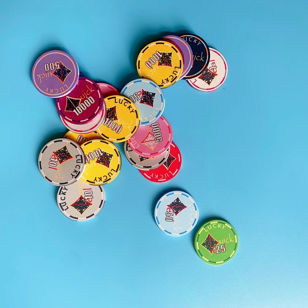 New Design Blank Number Custom Poker Chips Poker Chips Set Western Metal Time Card Pcs Color Material Multi Origin Credit Mass