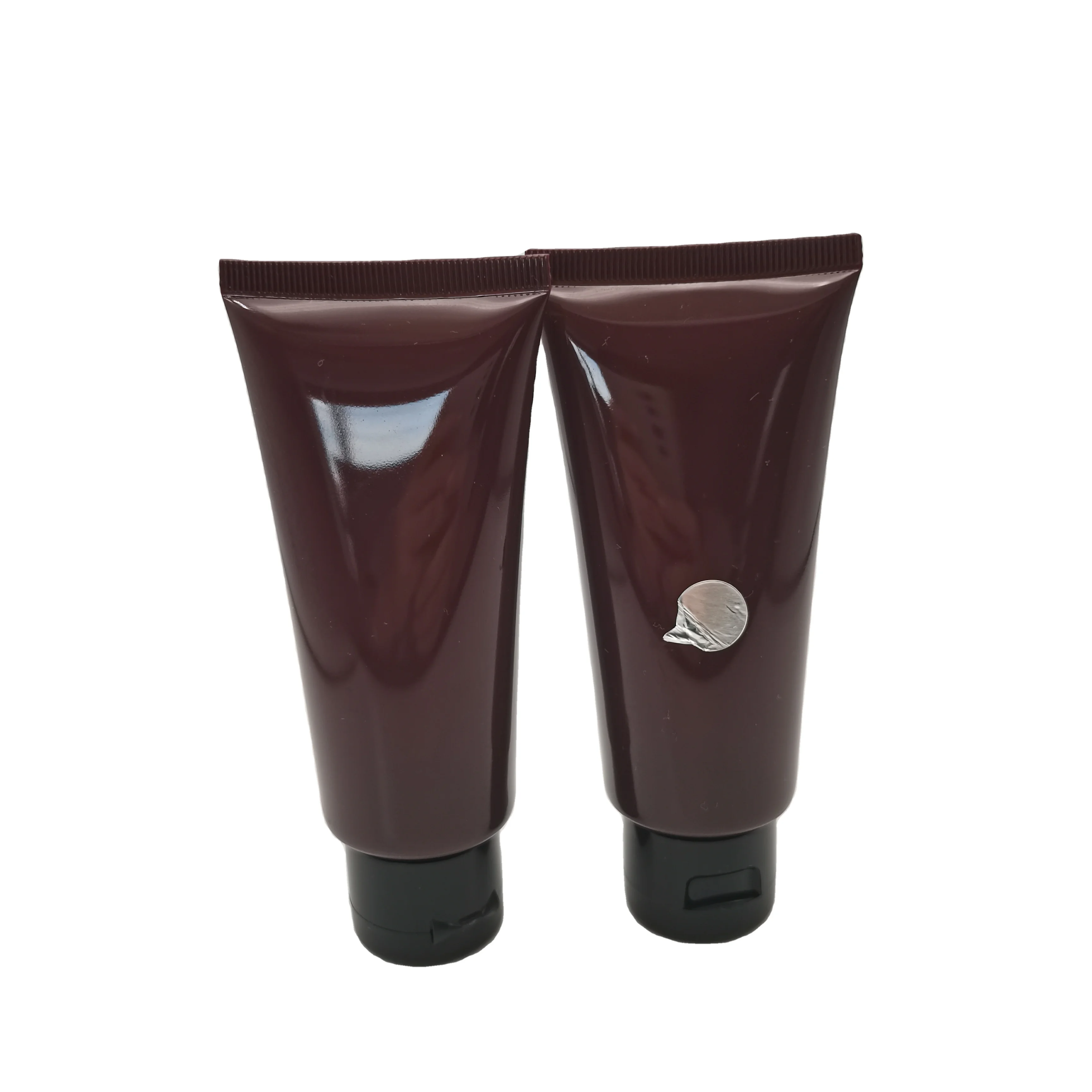 Multi-specification brown purple bright face cosmetic packaging is divided into empty bottles PE material
