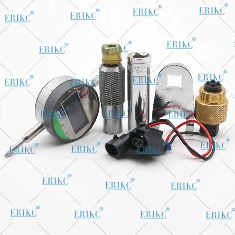 ERIKC diesel injector disassemble repair tools piezo injector disassembly and lift measurement tool set for Siemens E1023613