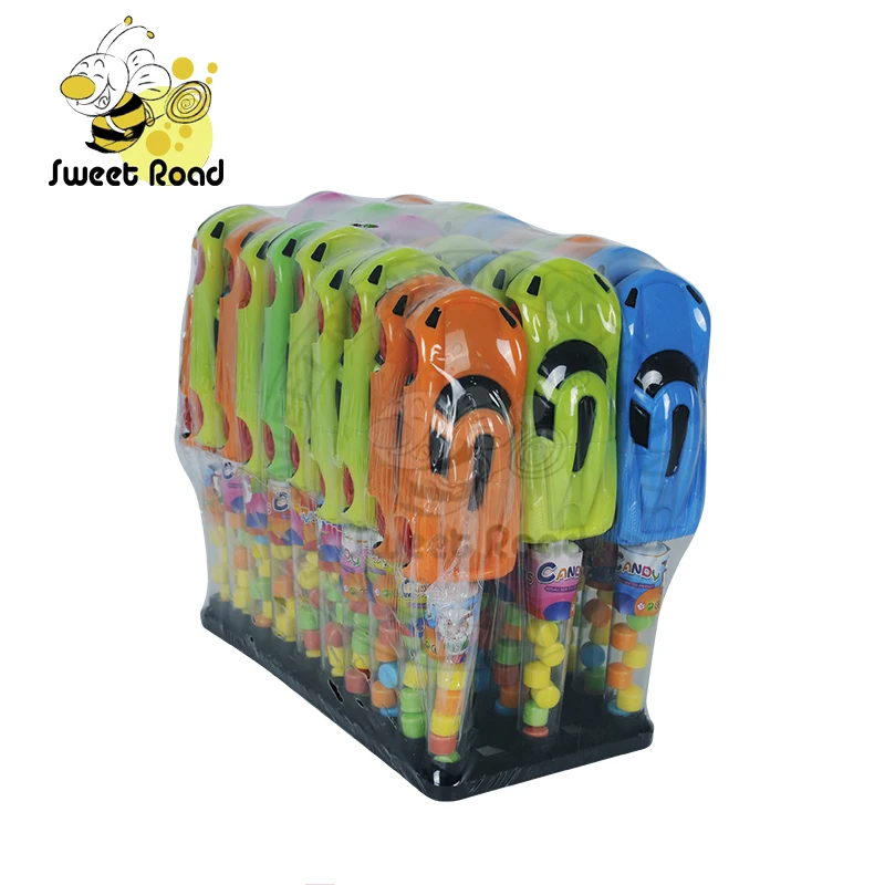 Colorful sports car sweet bubble gum mini toy candy
