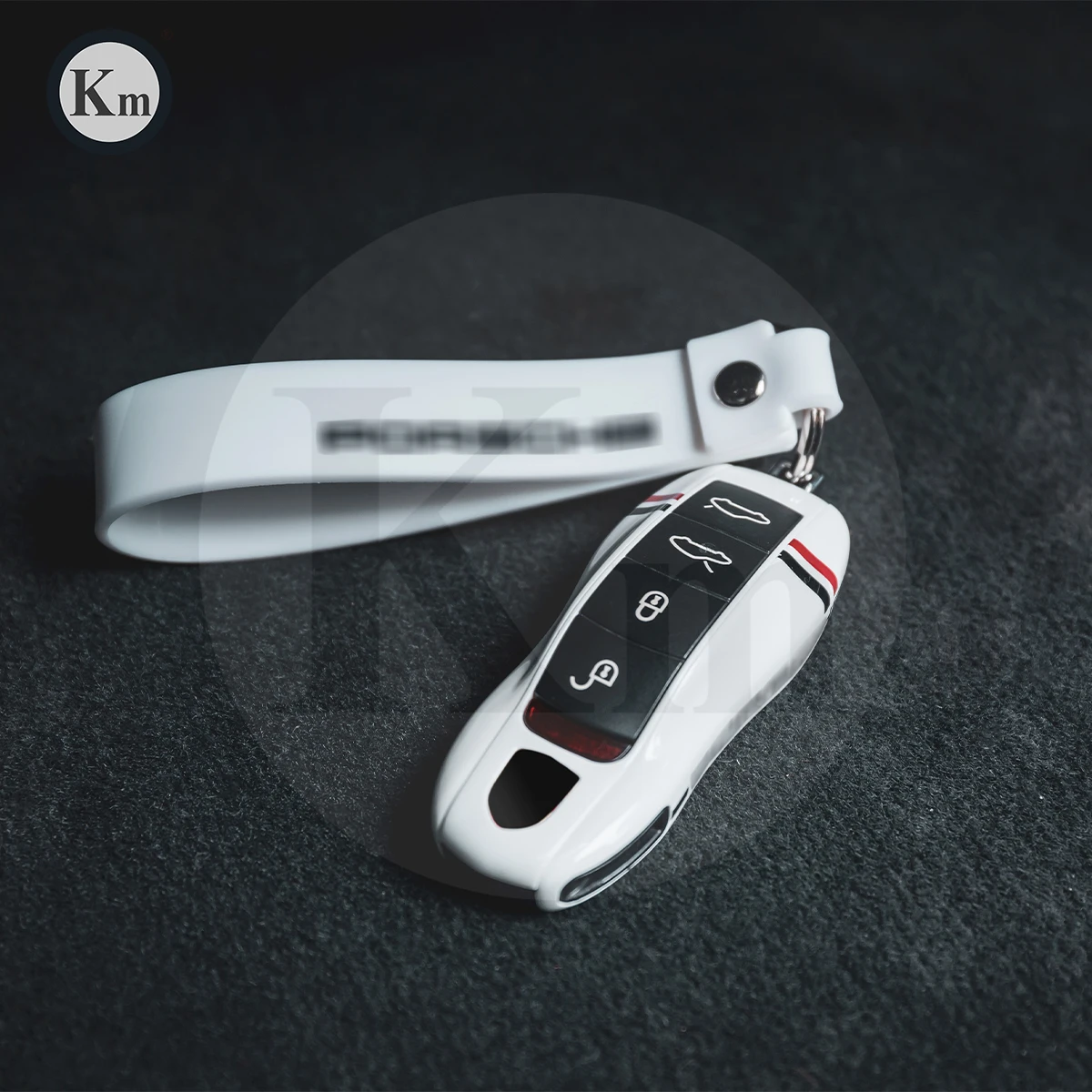 KM чехол для автомобильного ключа Porsche Cayenne panamera Macan 718 982 991Carrera защитный белого