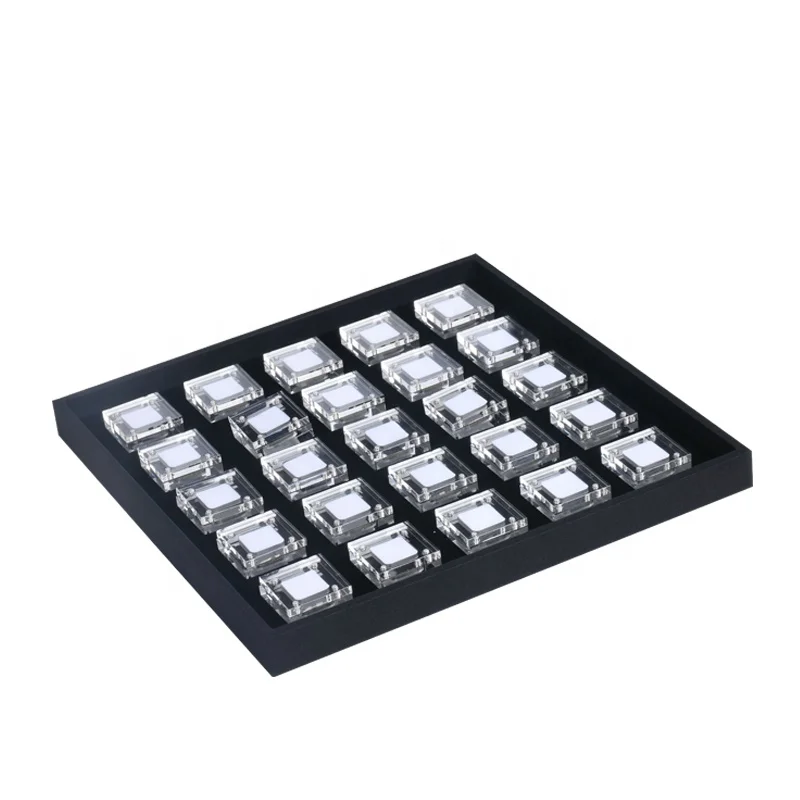 Acrylic Diamond/gemstone Black/white Display Box Gemstone Cases & Displays