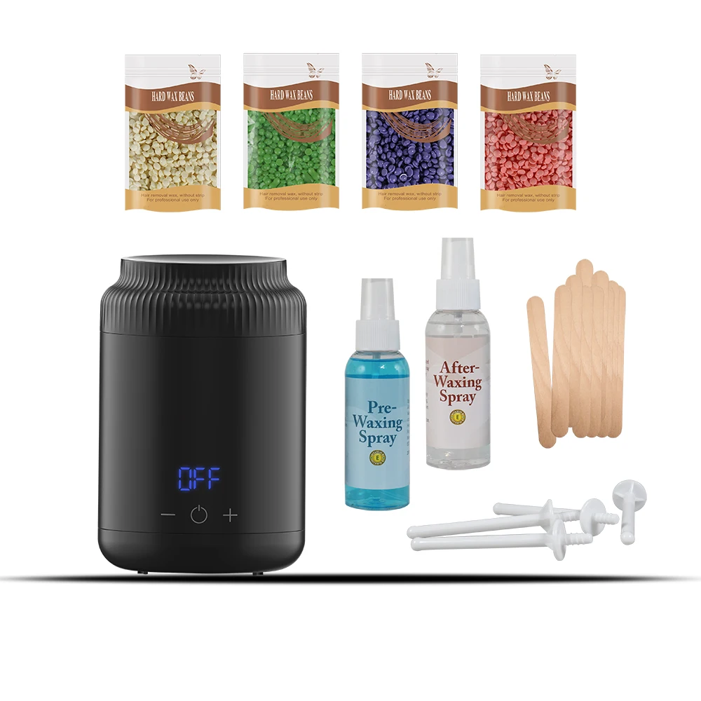 Factory wholesale electric hot digital display portable mini depilatory wax heater for hair removal