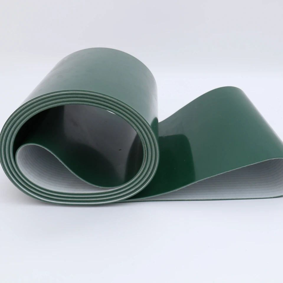 pvc flat transmission endless flat belt for dehydrated processing and for animal feed mini process