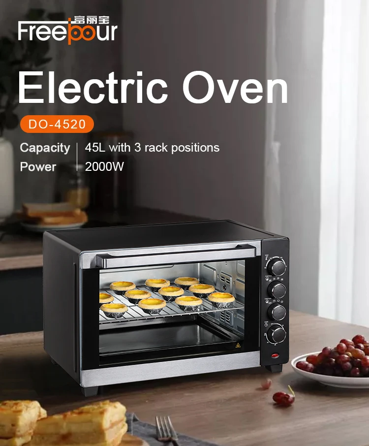 45L toaster oven electric small kitchen appliance pizza oven table bread oven